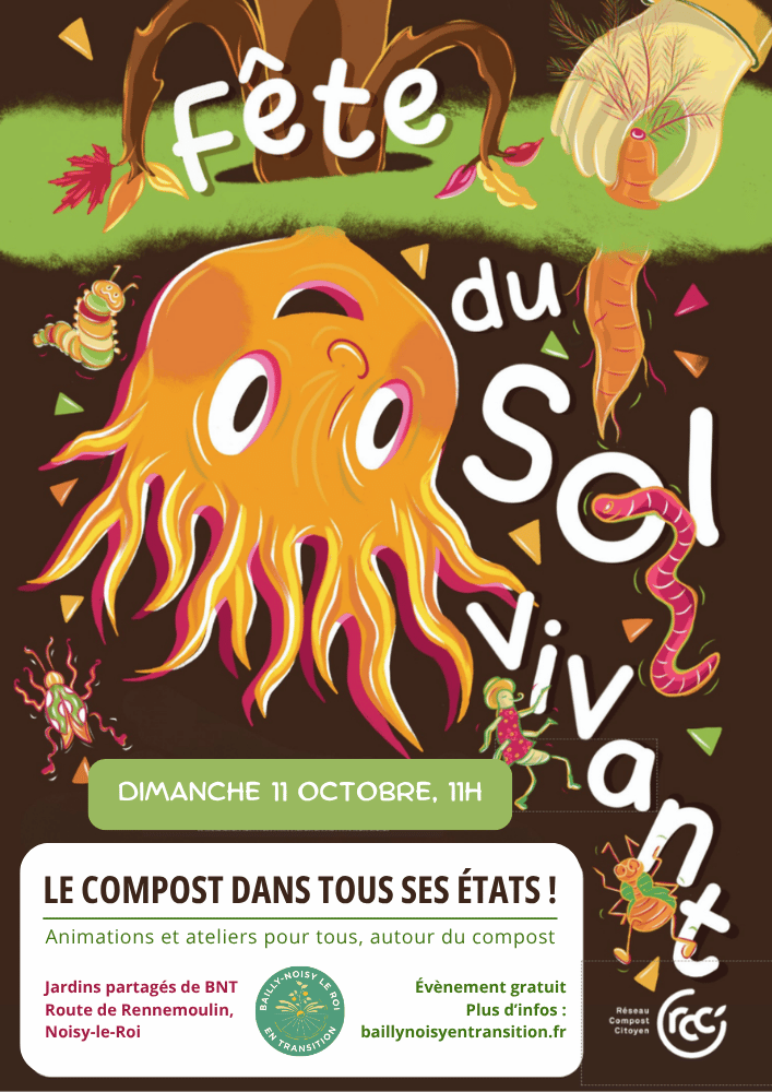 affiche pour un évènement lié au compost